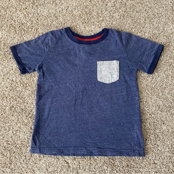 Carters toddler boy short sleeve blue t-shirt tee size 4T - Picture 2 of 6